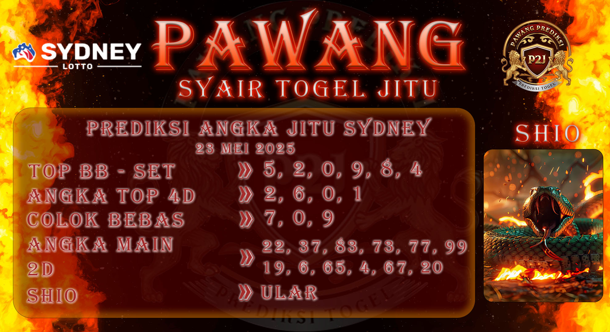 Syair-Sydney-Pawang-Prediksi-Jitu-Jumat-23-Mei-2025
